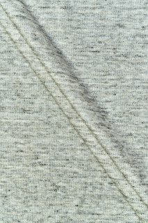 Tissu tricoté gris clair melage