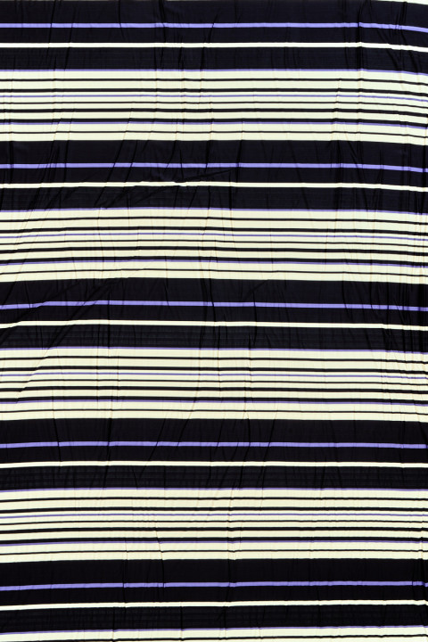 Striped viscose knitted fabric
