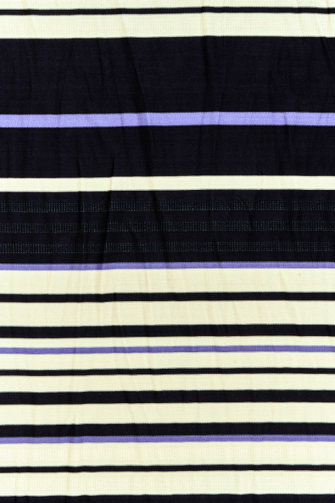 Striped viscose knitted fabric