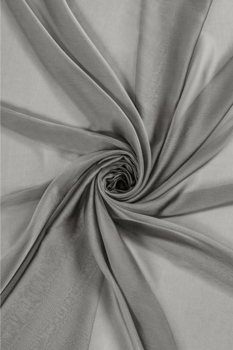 Polyester chiffon two-tone - black/grey
