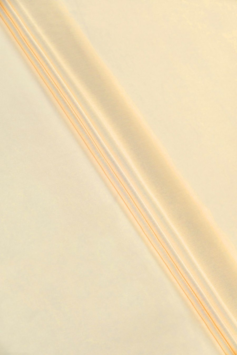 Mousseline de polyester bicolore - orange vif et blanc