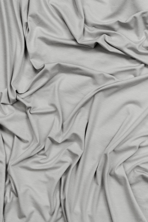 Micromodal knitted fabric light grey