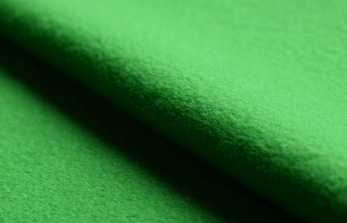 Coat wool with cashmere green