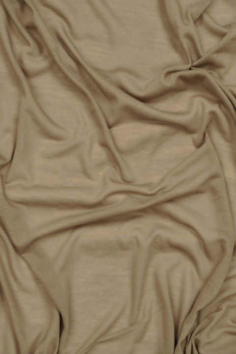 Polyester-Gestrick dunkelbeige