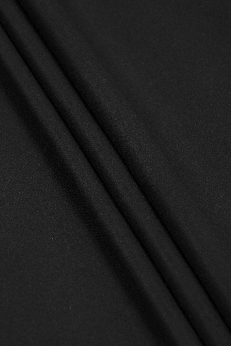 Jersey di cotone nero