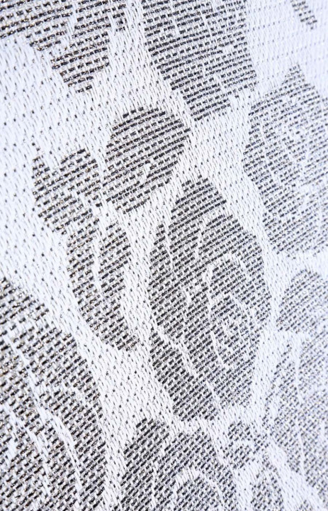 Cotton jacquard with roses