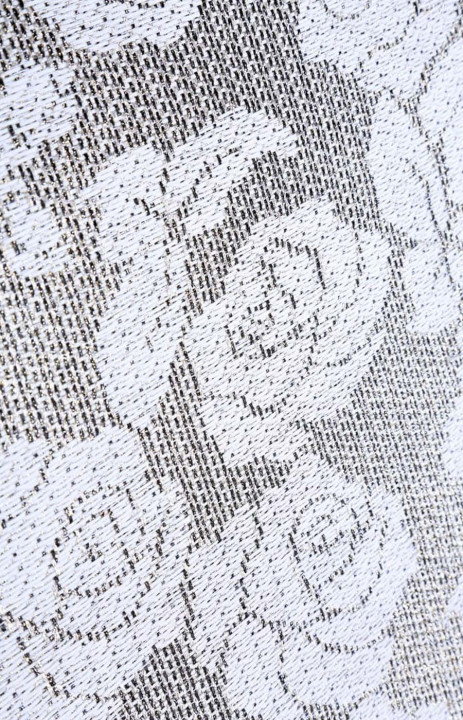Bomullsjacquard med rosor