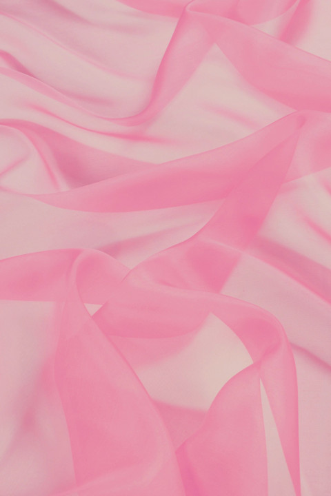 Organza jedwabna - jasny granat
