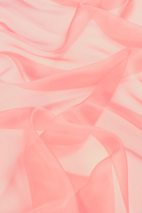Zijden organza - licht marineblauw
