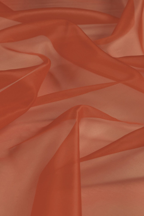 Silk organza - light navy blue