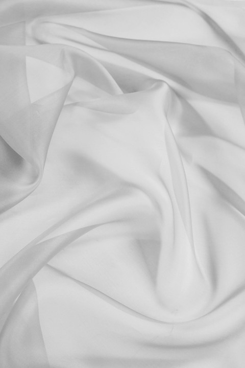 Zijden organza - licht marineblauw