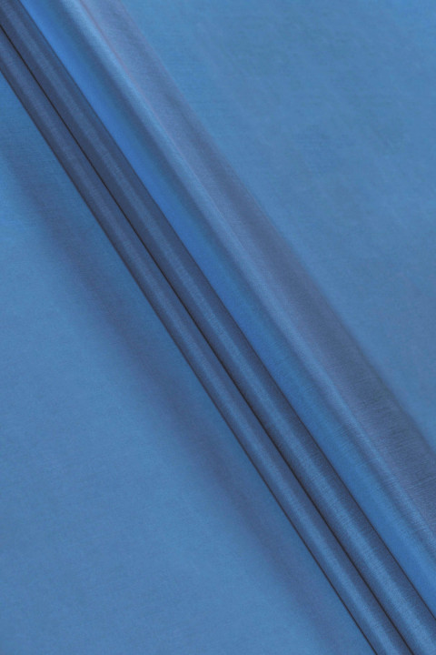 Silk organza - light navy blue