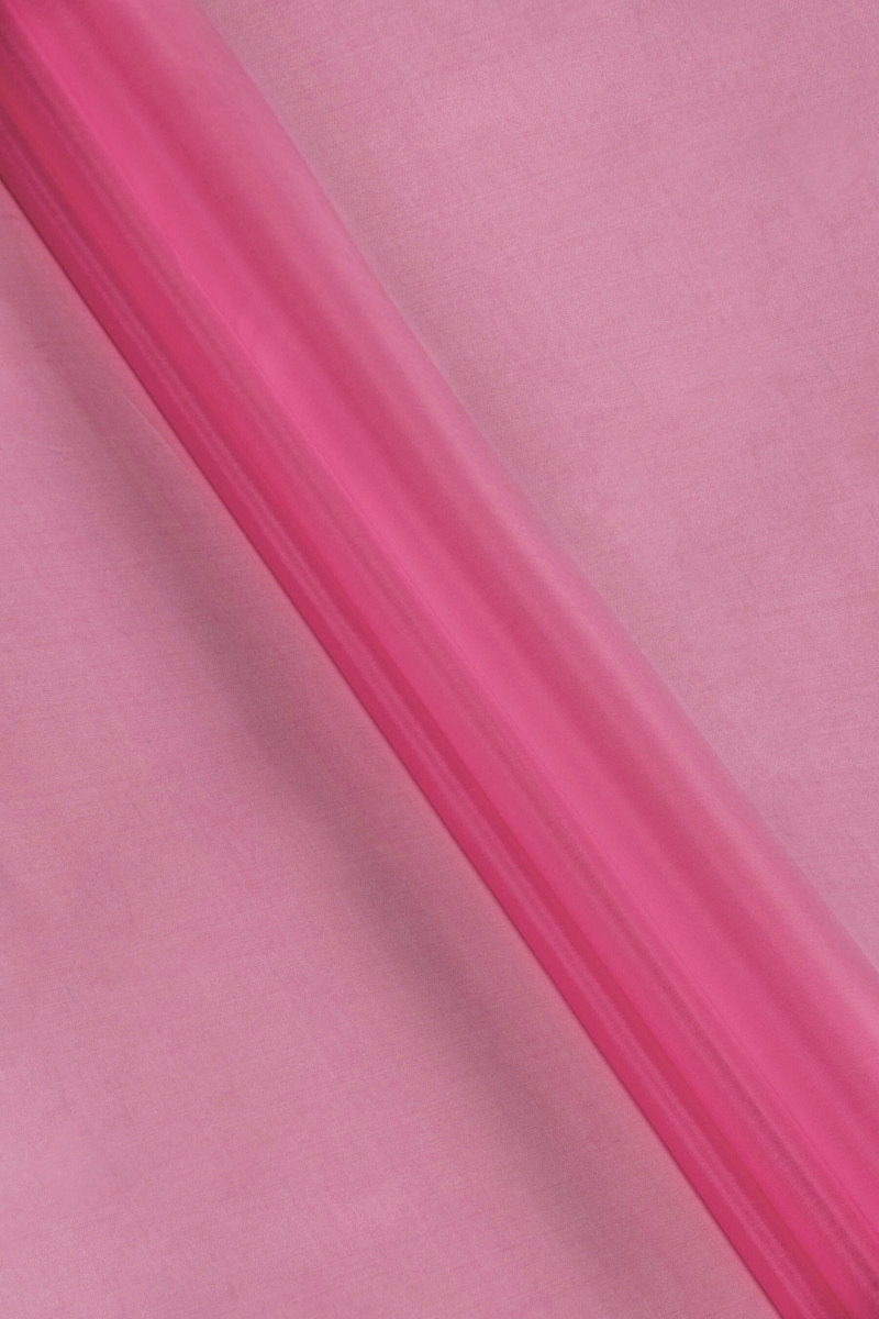 Organza di seta fucsia