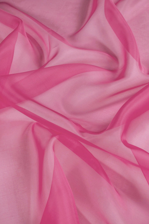 Silk organza - light navy blue