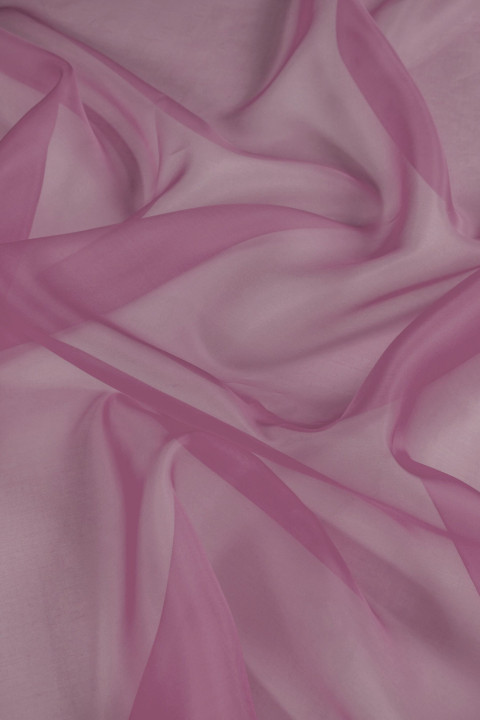 Silk organza - light navy blue