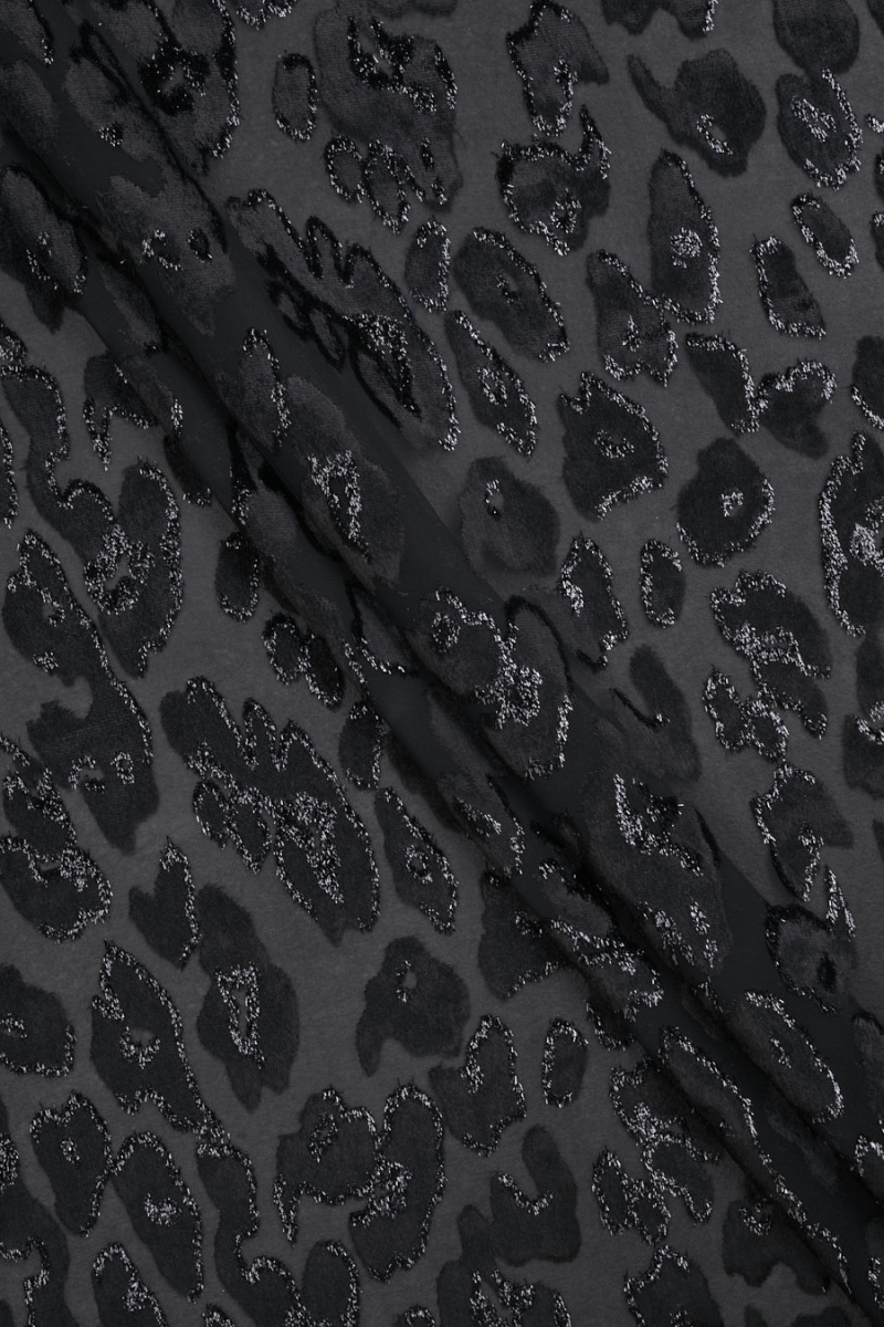 Devore panther fabric