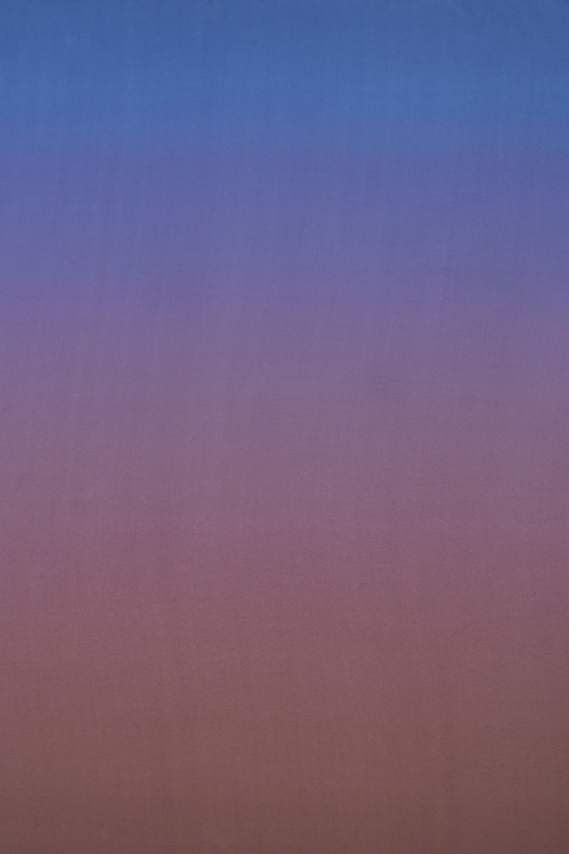 Satyna jedwabna ombre niebiesko różowa KUPON 200cm