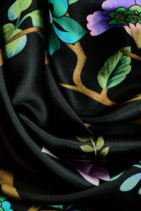 Silk satin birds on twigs