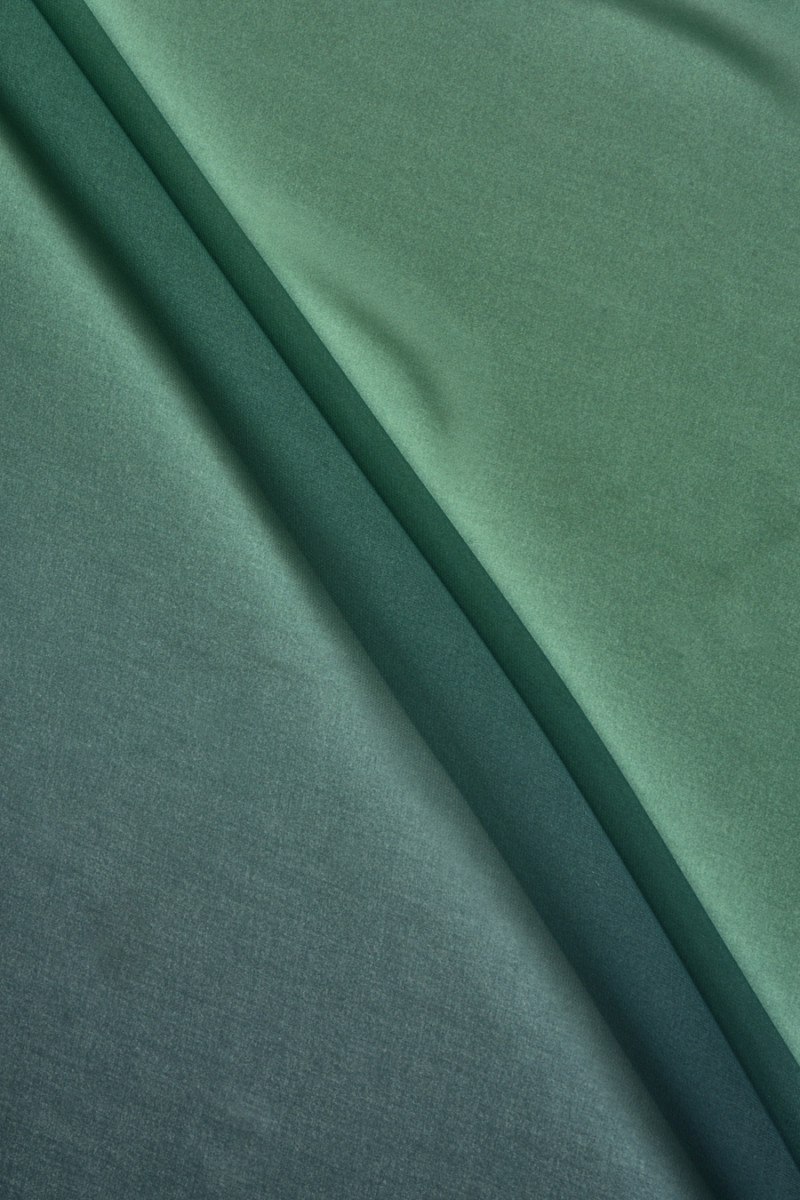 Chiffon poliestere verde ombre