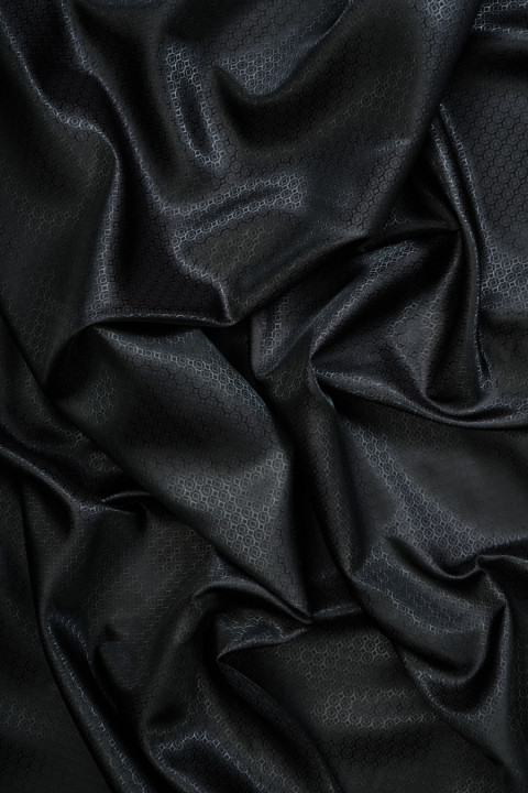 Jacquard lining black-blue
