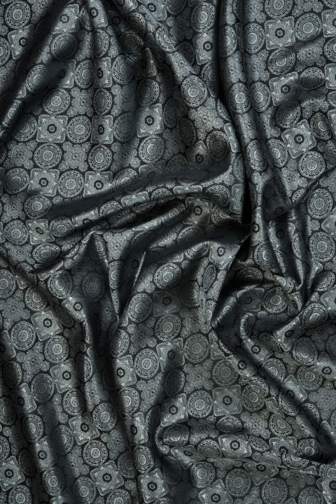 Doublure jacquard cercles orientaux