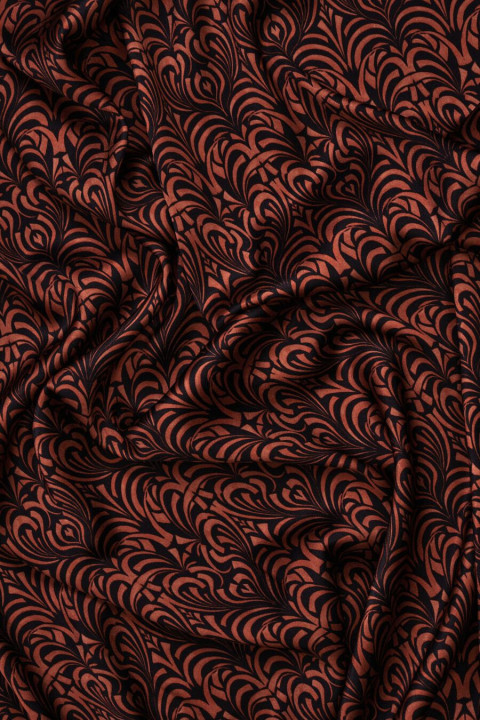 Satin silk oriental graphics