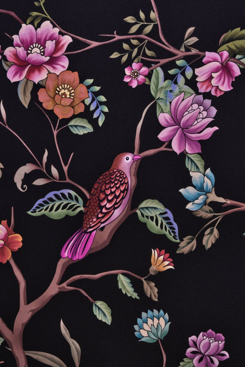 Silk satin birds on twigs