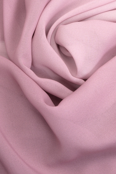 Polyester chiffon ombré pink KUPON 170cm