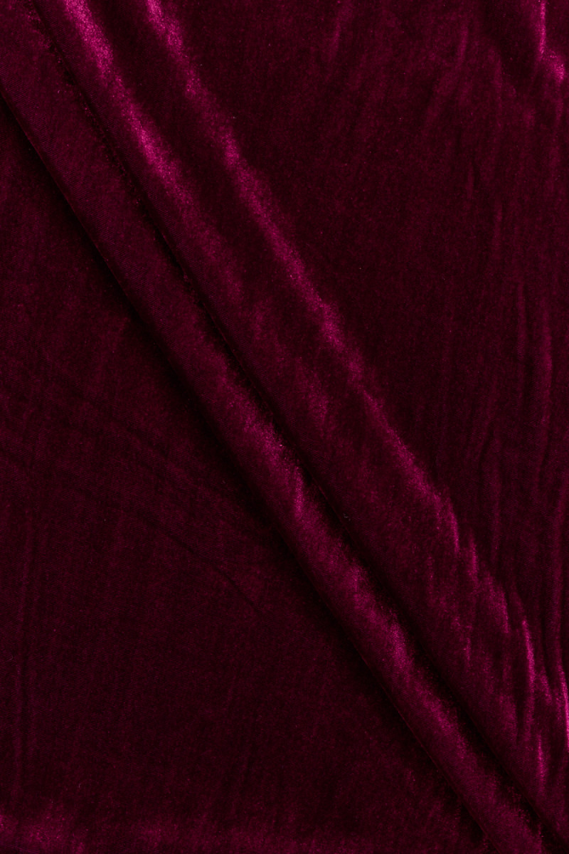 Glad viscose velours met zijde - diverse kleuren