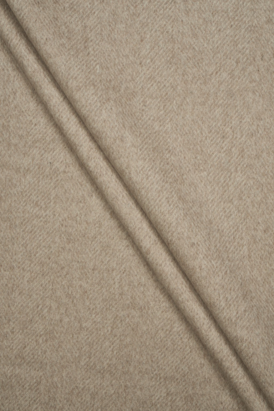 Laine en arête de poisson - beige clair