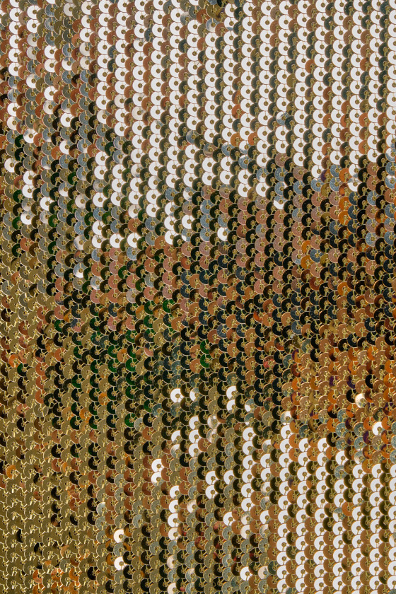 Shiny gold sequins