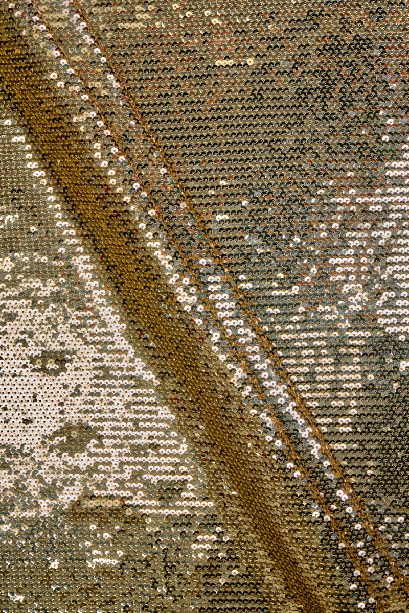 Shiny gold sequins