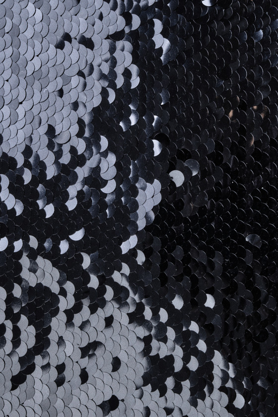 Navy blue shiny sequins