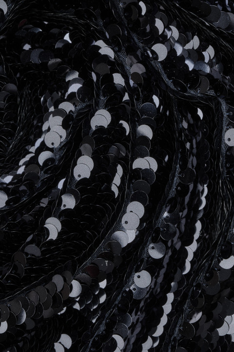 Navy blue shiny sequins