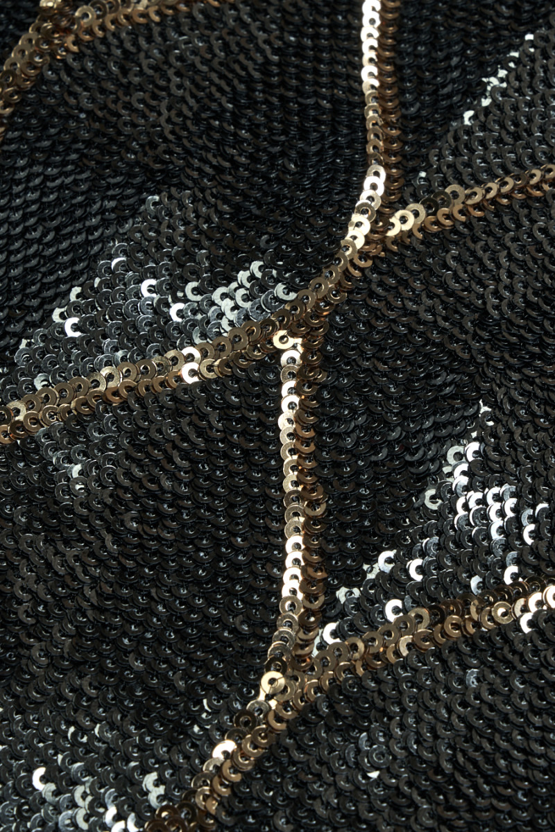 Exclusive sequins teardrop silver COUPON 105 cm