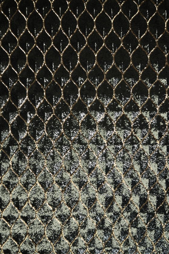 Exclusive silver teardrop sequins