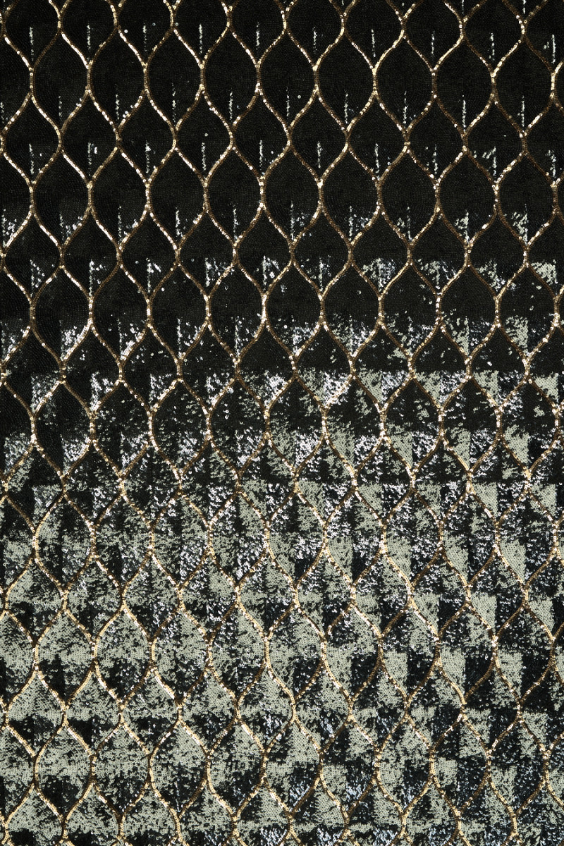 Exclusive silver teardrop sequins