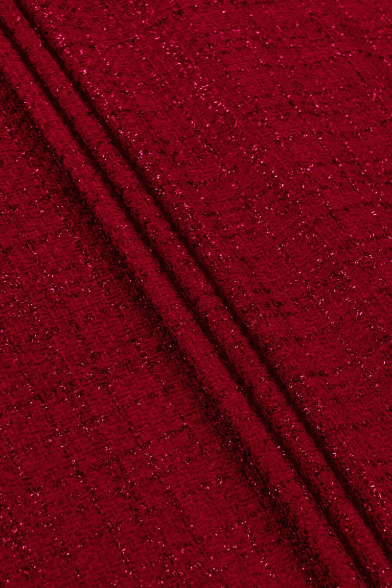 Tissu Chanel - rouge foncé