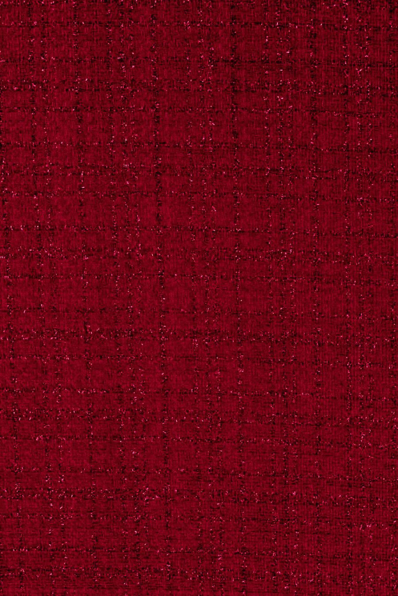 Tela Chanel - rojo oscuro CUPÓN 140cm