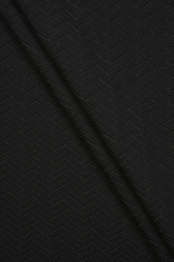 Fischgrät-Jacquard - drei Farben