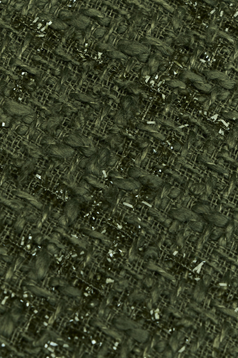 Tkanina typu chanel - zielona oliwka