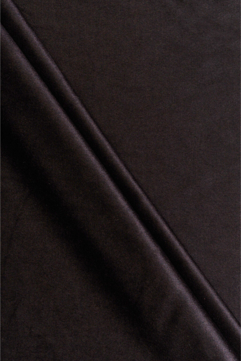 Aubergine wool with silk COUPON 125cm