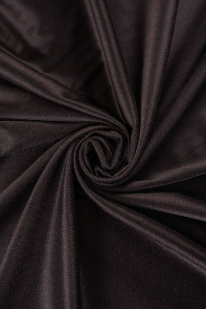 Ull med silke aubergine KUPONG 125cm