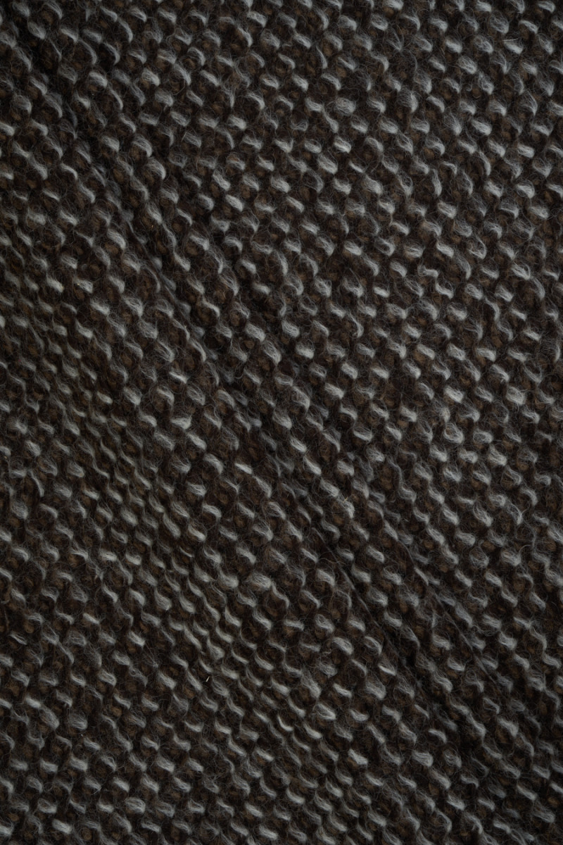 Wool fabric boucle brown