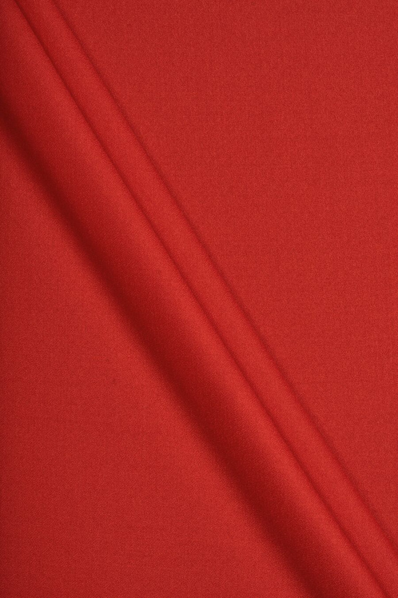 Georgette wool red