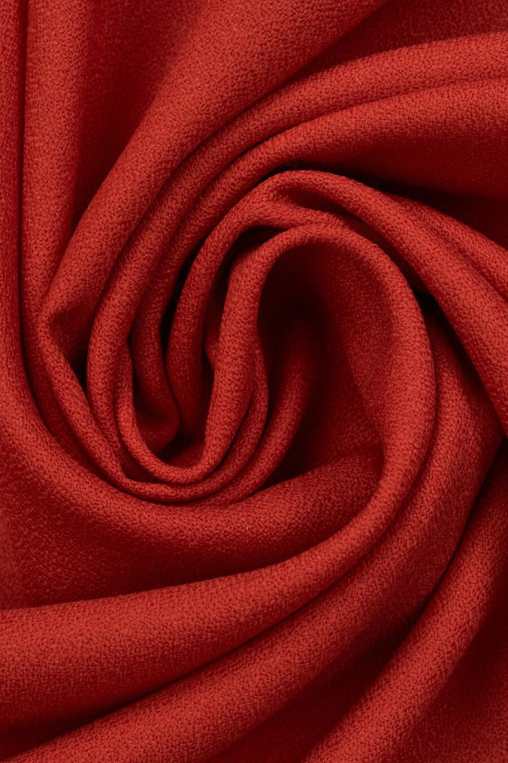 Georgette wool red