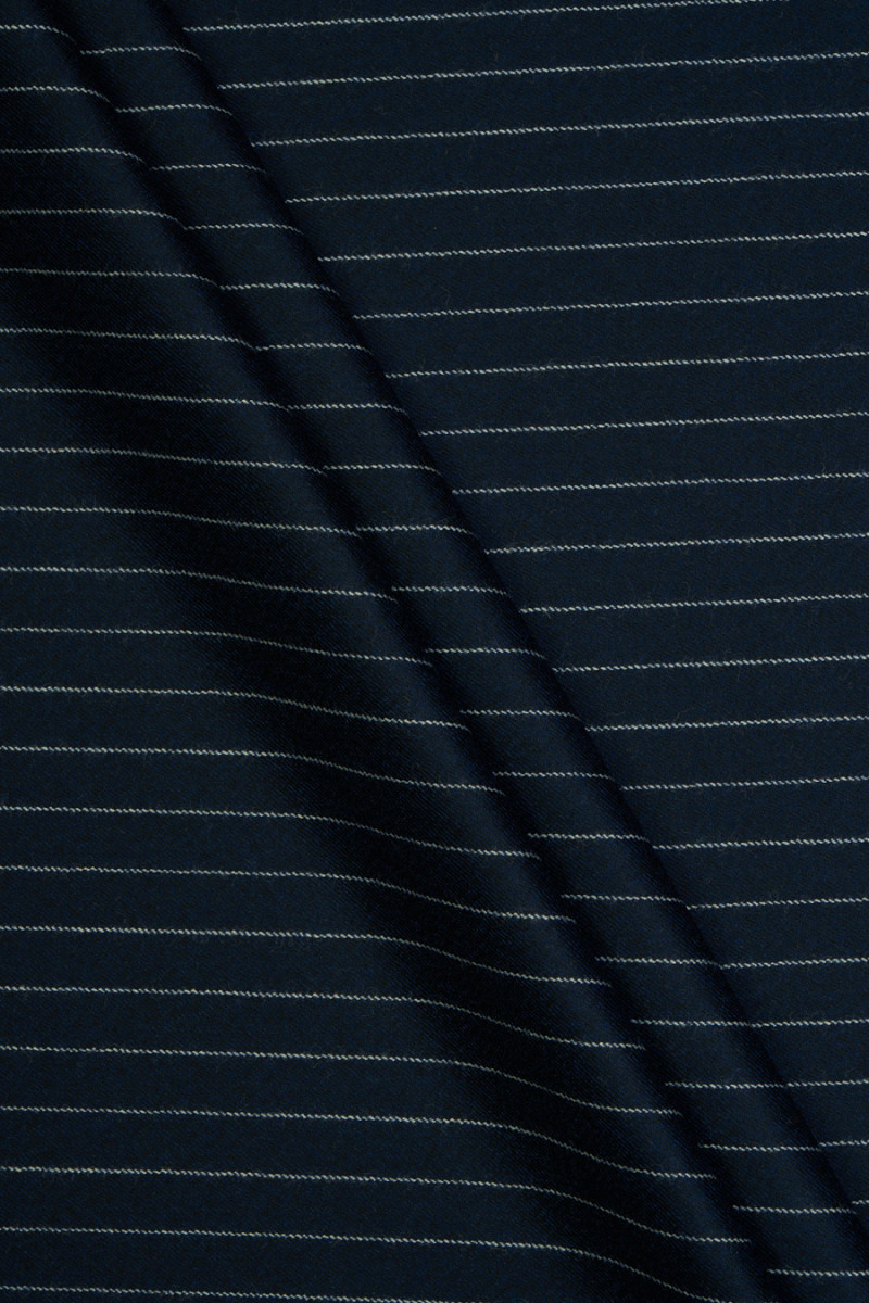 copy of Striped costume wool - navy blue