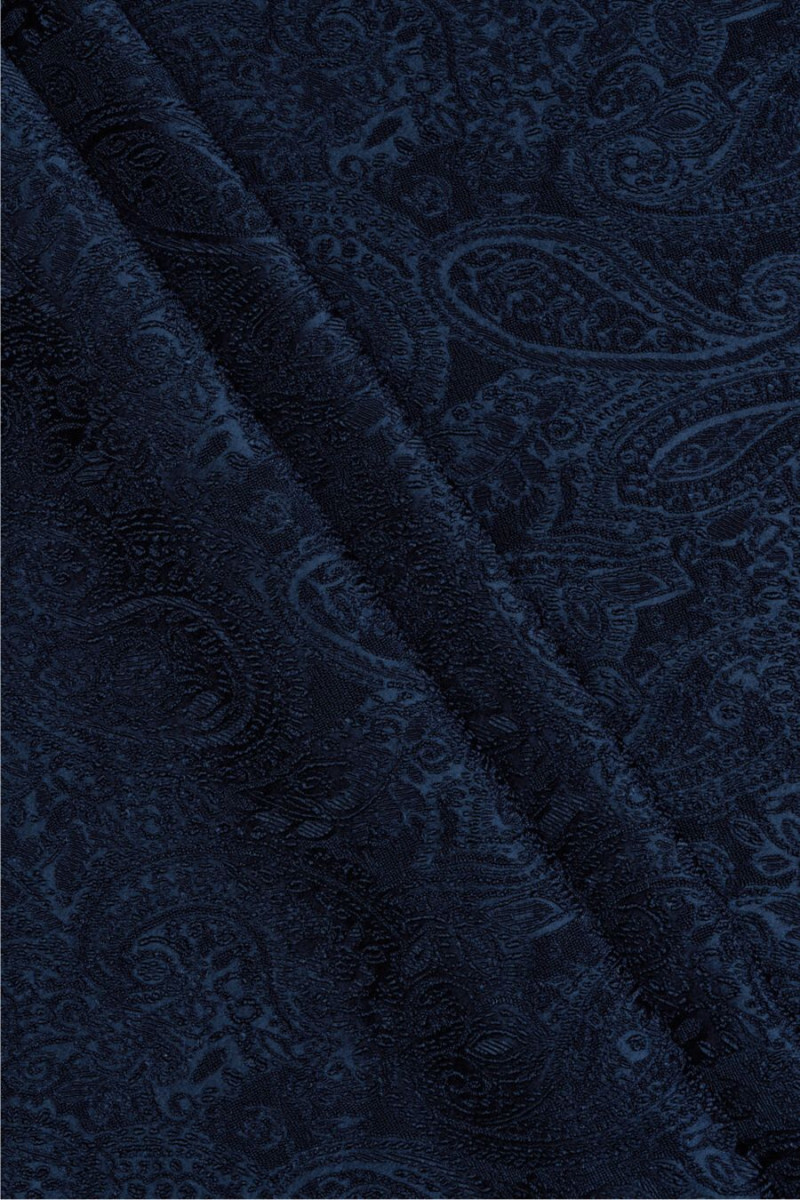 Jacquard Paisley námornícka modrá