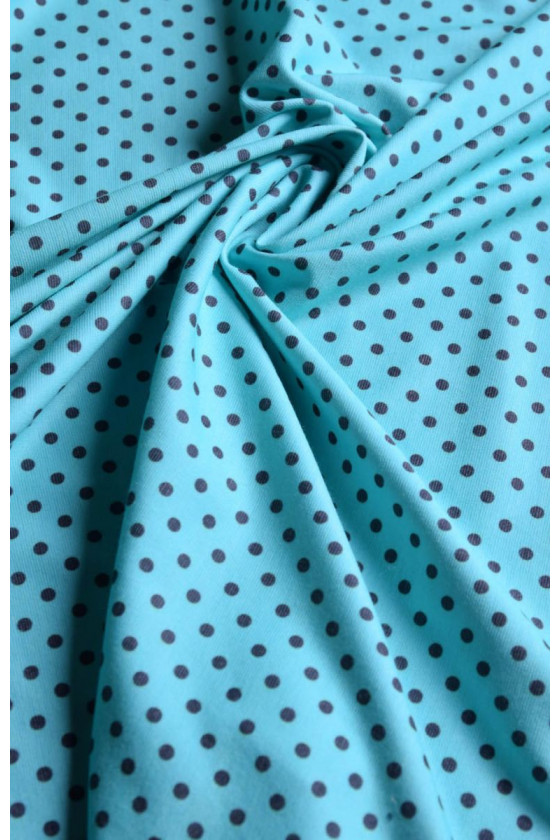 Dzianina jersey w kropki
