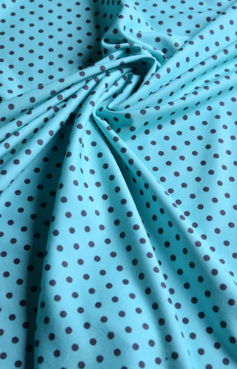 Dzianina jersey w kropki